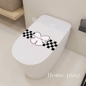 Bathroom Decorative Butterfly Knot Toilet Paper Holder Sticker Waterproof Frosted Glass Decal Mold Proof Universal Size Cartoon Pattern