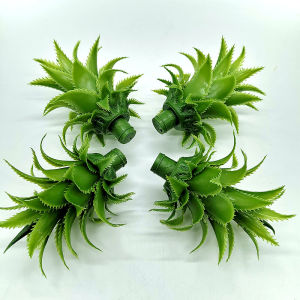 Artificial Pineapple Leaf Plastic Model Faux Fruit Decoration for Fruit Shop Decorations Pineapple Head Decoration