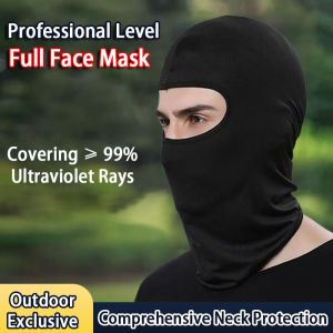 Full Face Mask Motorcycle Headgear Cycling Full Face Mask Outdoor Cycling Headgear Fishing Motor Cycling Mask Riding Windproof Protecting The Neck Penutup Muka Rider 骑行面罩
