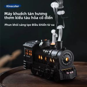 Máy Tạo Độ Ẩm Không Khí Siêu Âm Có Điều Khiển Từ Xa Máy Khuếch Tán Tinh Dầu Hình Con Sứa Với Ánh Sáng Đầy Màu Sắc Và Chủ Đề Tàu Hỏa