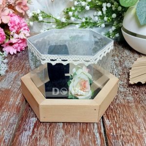 Box Kayu Tempat Mahar atau Seserahan perhiasan Gelang untuk Acara Pernikahan - KG.HEXA