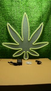 ป้ายไฟLED ป้ายไฟนีออน ป้ายไฟอะคริลิค ป้ายไฟหน้าร้าน " ป้ายไฟใบกัญชา 420" แบบเสียบปลั๊กไฟ ป้ายไฟตกเเต่งร้าน