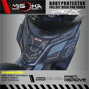 Misoka Fullset Deck Pad Cover Pcx 160/Aksesoris Motor Honda/Keren Murah/Pelindung Body Motor