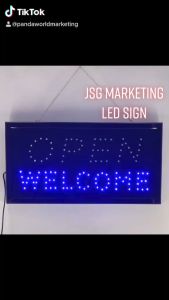 Energy saving light billboard Flashing Mode OPEN WELCOME 4 COLORS-LED SIGN (Small-Large)