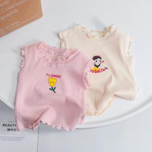 Cotton Short Sleeve Girls Vest
