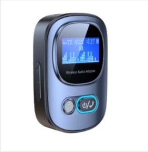 T68 Bluetooth 5.3 màn hình hiển thị kỹ thuật số Adapter hỗ trợ phát lại thẻ TF với 2-in-1 tiếp nhận và truyền