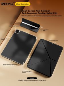 Zoyu | Lightweight Magnetic Absorption iPad Pro Case Air7 Dual-Sided Clip Four-Corner Anti-Collision Compatible With Apple iPad 11 Mini 76