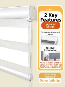 Gagaku | Punch-free Adjustable Bathroom Shade Roller Blind