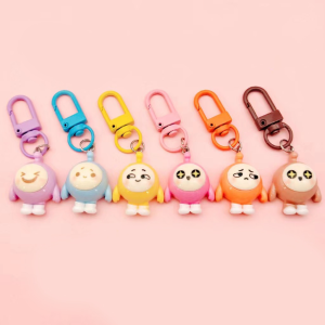 ปาร์ตี้ไข่ การ์ตูนน่ารัก พวงกุญแจ จี้บรรจุภัณฑ์นักเรียน