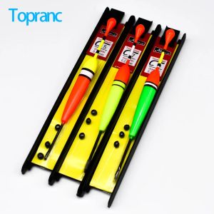 Topranc Fishing Bobber Line Kits Fishhook Foam Fishing Float Set with Pre-tied Hooks Lines & Bite Lead Sinkers Vertical Buoy