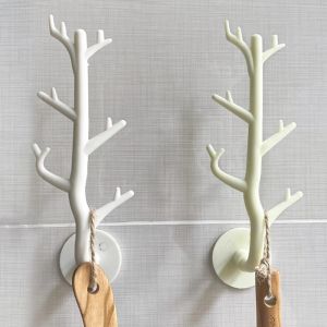 Nordic Self Adhesive Branch Hook Wall Decor Key Holder Organier Storage Sticky Hooks Home Decorative Hooks