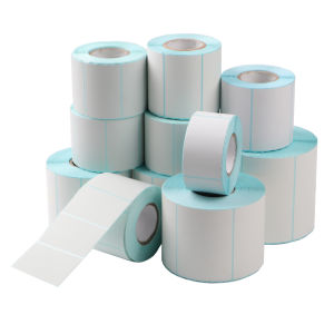 100mm Width Multiple Size Thermal Labels Paper Roll Stickers White Blank Labels For Thermal Label  Self-Adhesive Paper Stickers