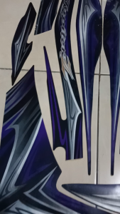 Stiker Striping Yamaha Jupiter Z New Robot 2011-2012 Hitam Lis Body Standar Berkualitas Original