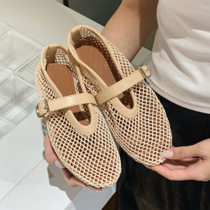XIXITIAO | Round Head Mesh Ballet Flats Women Summer