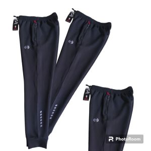 Celana training yoga senam aerobic Jogger wanita hitam tebal