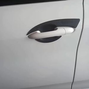 4PC Perodua Myvi Car Door Handle Cover 3D Carbon Black Door Handle Inner Bowl Trim Protector Car Accessories Door Handle Guard Sticker Anti Scratch Anti Collision Protections Cover Pintu Pemegang Kereta Myvi New 2016 -2023