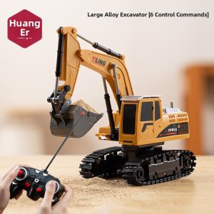 HUANGER | Remote Control Electric Alloy Excavator Toy 4WD