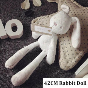 42CM Cute Cartoon Long Ears Rabbit Doll Baby Soft Plush Toys For Children Bunny Sleeping Mate Stuffed Plush Animal Toy