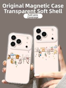 CIJING | Universal New Drop-Resistant Transparent Silicone Phone Case with Animal Pattern