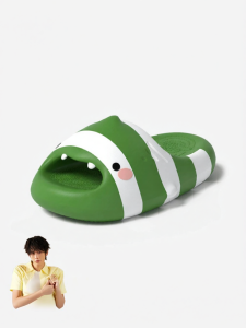 chikoku | Striped Shark Pattern EVA Slipper