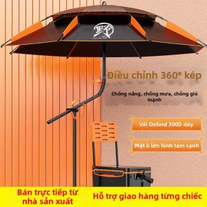 MLZH | Ô Dù Đi Cá Đánh Bắt Chống Nắng Và Gió