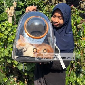 Goto Venus Tas Ransel Kucing Astronot Gendong Pet Cargo Transparan