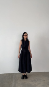 OFEYA - Eugen Maxi Dress - Sleeveless Cotton Japan Dress Wanita