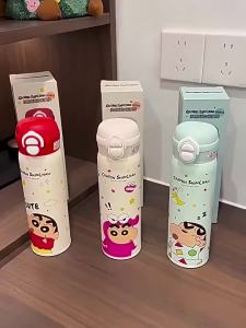 Disney Trẻ Em Giữ Nhiệt Cốc Mickey Minnie 316 Thép Không Gỉ Chân Không 2-Đồ Uống Ống Hút Di Động Thể Thao Nước 500ML
