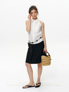 SHEITAOZI | Design Office High-Waist Slimming A-Line Skirt