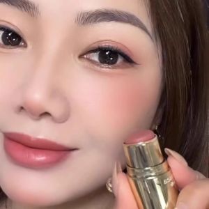 Natural Radiance Cheek Highlighter Single Color Blush Stick Easy to Apply Face Makeup Enhancing Color Long Lasting Glossy Finish
