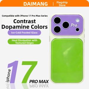 DAIMANG | Heat Dissipating Breathable Phone Case Green Purple Pattern