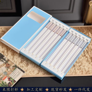High-End Ceramic Chopsticks Easy to Clean Antibacterial Anti-Mold Hotel Quality Home Use Dining Utensils European Style