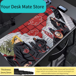 Bandai | Office Mouse Pad Naruto Akatsuki PC Desk Mat Gamer Computer Carpet Keyboard Table Gaming Accessories Rubber xxl Mousepad