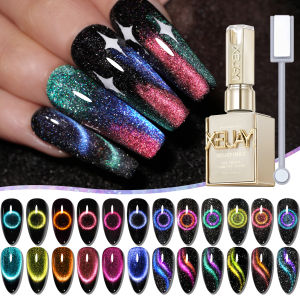 XEIJAYI 12pcs 15ml Cat Magnetic GEL เล็บ-CATEYES ความโปร่งใสสูง Easy Sparkling Shine เหมาะสําหรับของขวัญผู้หญิงสําหรับฤดูร้อน