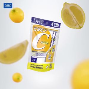 VITAMIN C DHC 60 Ngày - Giúp Sáng Da Tăng Đề Kháng Hỗ Trợ Làm Đẹp Giúp Da Trắng Sáng Mịn Màng Mờ Thâm - 120 Viên