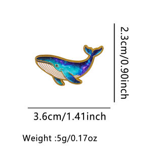 Bandai | Cartoon Whale Brooch Badge Clothing Backpack Accessory Alloy Enamel Pin Hot Sale Wholesale Stock
