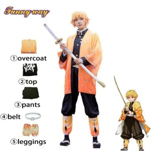 Carlanisa Demon Slayer Kamado Nezuko Cosplay outfits Demon Slayer:Kimetsu no Yaiba Halloween Anime performance costume