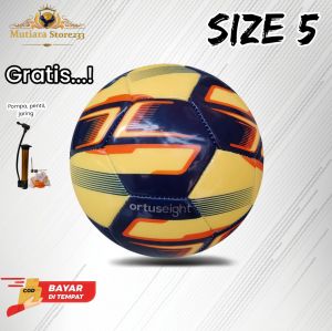 Ortus eight surikane bola sepak size 5 jahit mesin gratis pompa pentil jaring outdoor