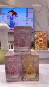 [IQ TOYS] SEMBO Building Blocks Christmas Tree Music Box Santa Claus Puzzle Assembling Toys Nano Block