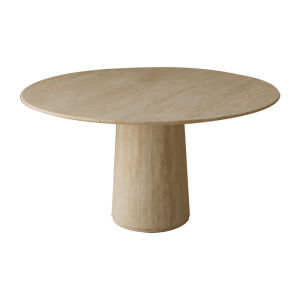 NONG HOME | Wabi-sabi Natural Travertine Round Dining Table