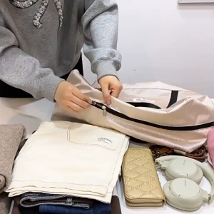 Cahayapsf Tas travel berkapasitas besar/tas kebugaran/tas olahraga/tas bahu modis/tas tahan air Travel Bag Tas Travel Praktis