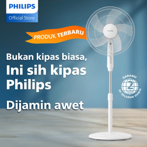 Baru! Kipas Angin Philips Kipas Angin Berdiri Kipas Philips ACP620/00 - Putih - Lebih Kencang Lebih Senyap Dijamin Awet. Stand Fan 16 Inch