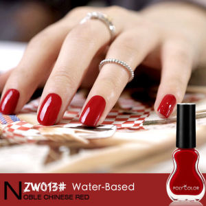 Brand Water-Based Base Nail Polish Female Nail Polish Full Set Baking-Free Quick-Drying Long-Lasting Red Zw13