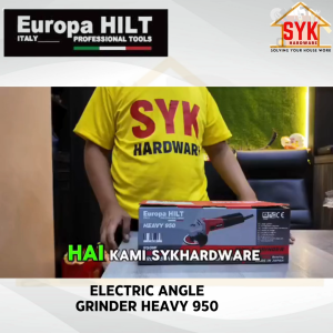 SYK Europa Hilt EH850-R 850W 4" Electric Angle Grinder Heavy Cutting Grinding Machine Mesin Gerinda Tangan
