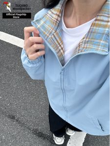 TUCANO | Checkered Baseball Jacket Mens New 2026 Spring Autumn