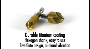 ดอกเจาะ ชูนิภาพ ดอกผายรู ดอกเจาะผาย แกนหกเหลี่ยม สวมเร็ว 6 ชิ้น HSS ขนาด 6-19 มม เจาะรูสกรูเจาะรู ซ่อนหัวน็อต สกรู สำหรับ งานไม้ พลาสติก แผ่น PVC