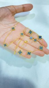 [COD] Noin Set Clover Titanium Vintage Anti Karat Perhiasan Wanita Korea SET11