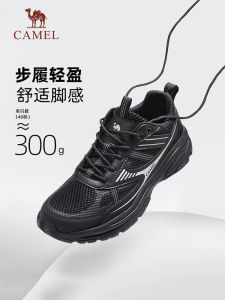 Camel Mens Running Shoes Anti-Slip Sporty Casual Increase Height Winter New Style Comfortable Thick Bottom Breathable Mesh