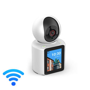 Camera An Ninh Wifi Linook 1080P Với Màn Hình IPS 28 Inch Camera Quan Sát Thông Minh Ngoài Trời Trong Nhà Video Hai Chiều Giám Sát Di Động Màu Trắng