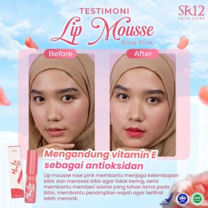 Lip Mousse Rose Pink SR12 / Original BPOM / Lipstik ringan tahan lama